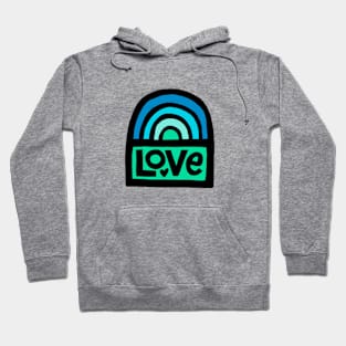 Love Rainbow (green) Hoodie